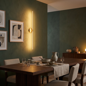 Lune Circular Wall Sconce Gold dining room