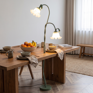 Lirio Floor Lamp Green & White
