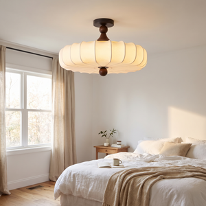 Bellora Ceiling Lamp Walnut Color & Beige