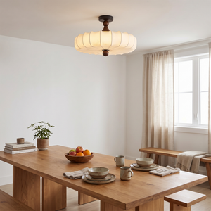 Bellora Ceiling Lamp Walnut Color & Beige