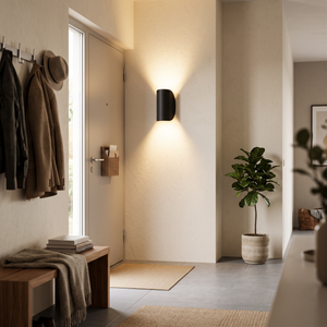 Riva Modern Wall Sconce - Black - entryway