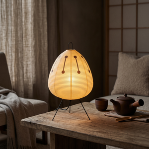 Kiyomi Rice Paper Table Lamp - Soft Yellow - tea corner