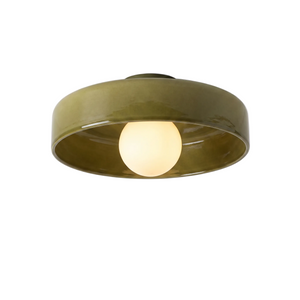 Alva Glass Ceiling Lamp on pure white background