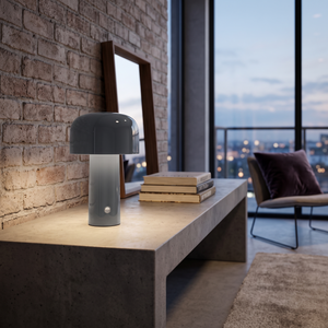 Lume Portable Touch Lamp - Dark Gray