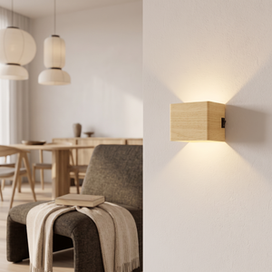 Vela Adjustable Wall Light - Wood