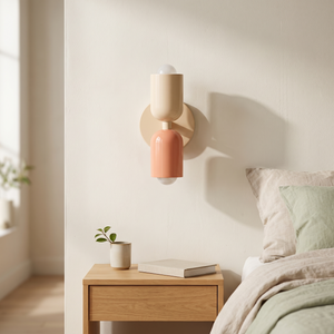 Ottavia Vintage Wall Sconce - Beige salmon beige