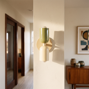Ottavia Vintage Wall Sconce - Green beige beige