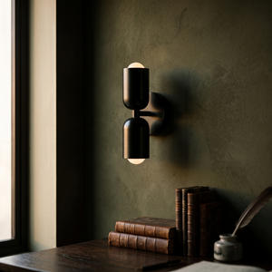 Ottavia Vintage Wall Sconce - Black black black