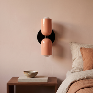 Ottavia Vintage Wall Sconce - Salmon salmon black