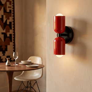 Ottavia Vintage Wall Sconce - Red red black