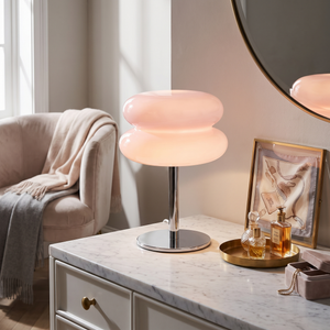 Perla Mushroom Table Lamp - Pink Mist