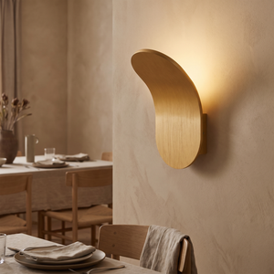 Halvar Curved Wall Sconce - Gold