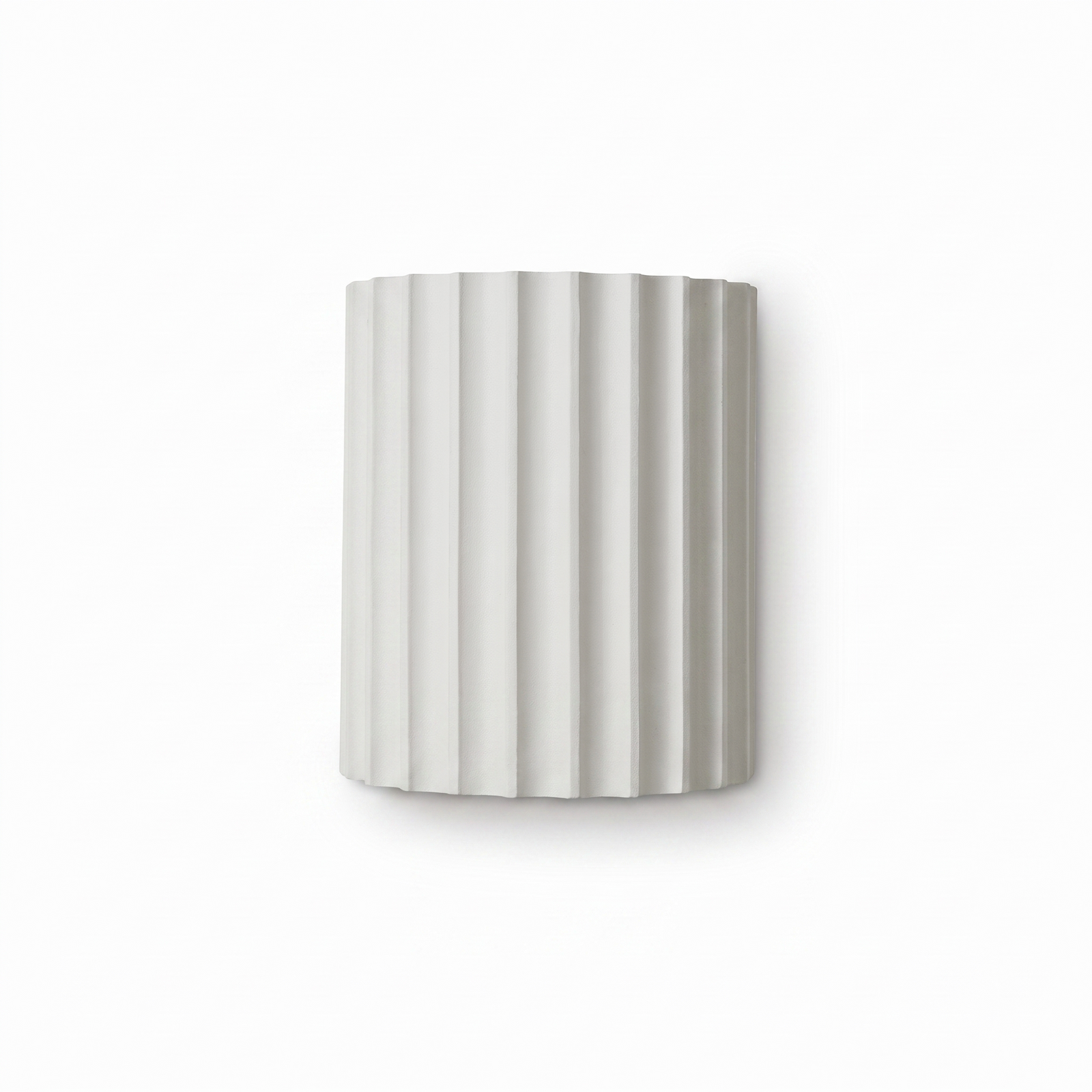 Ondra Ribbed Wall Sconce on pure white background