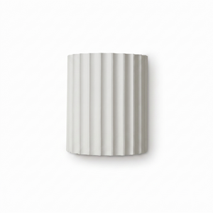 Ondra Ribbed Wall Sconce on pure white background