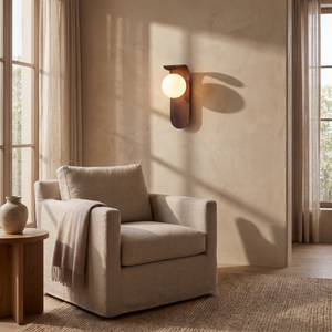 Rowan Wood Wall Sconce - Walnut