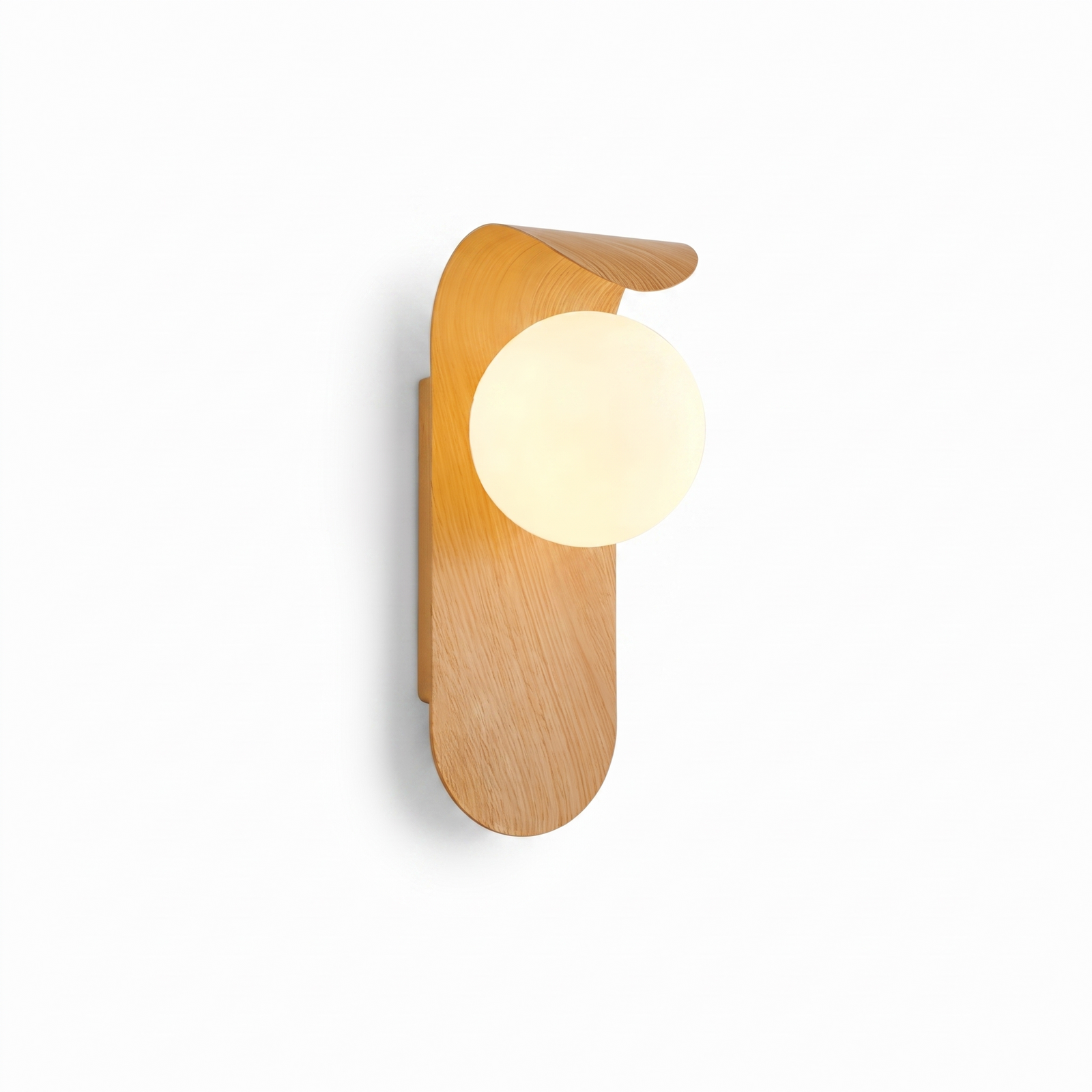 Rowan Wood Wall Sconce on pure white background