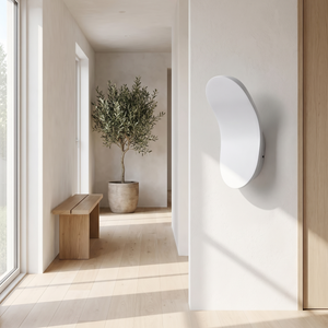 Halvar Curved Wall Sconce - White