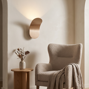Halvar Curved Wall Sconce - Champagne