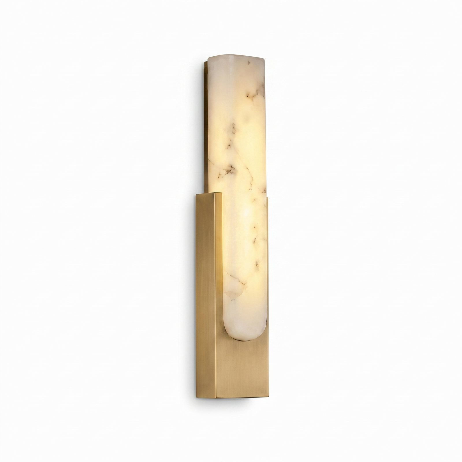 Marisse Alabaster Wall Lamp on pure white background