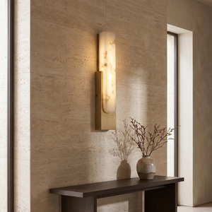 Marisse Alabaster Wall Lamp - Gold