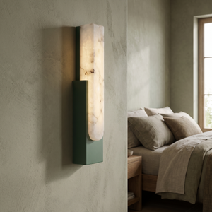 Marisse Alabaster Wall Lamp - Green