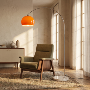 Orbita Arc Floor Lamp - Orange