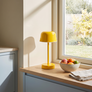 Bellina Mushroom Table Lamp - Sun Yellow