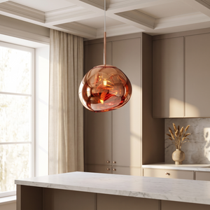Astra Dome Pendant Lamp - Rose Gold