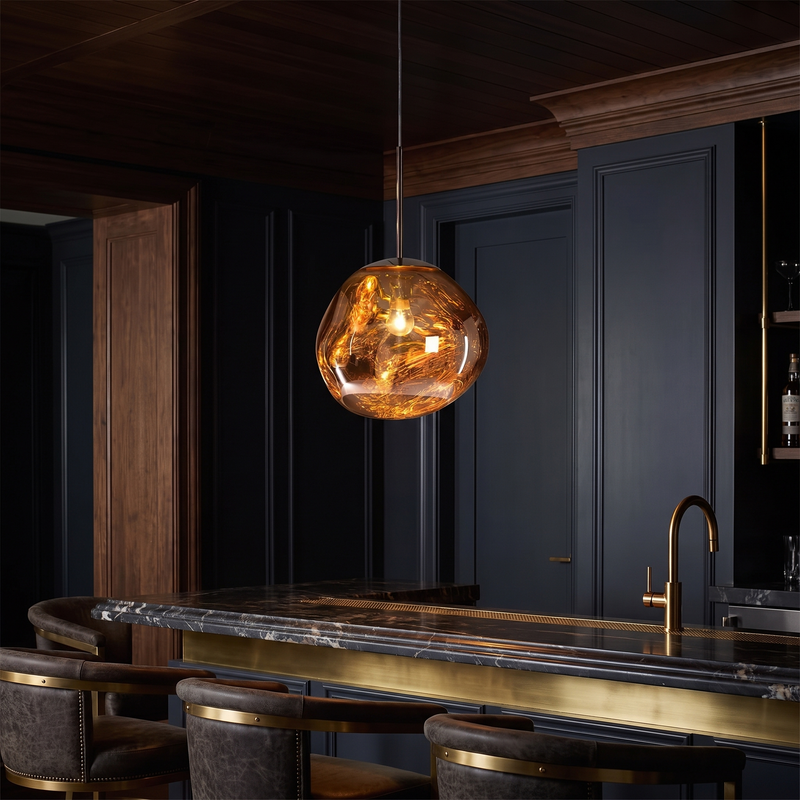 Astra Dome Pendant Lamp - Gold