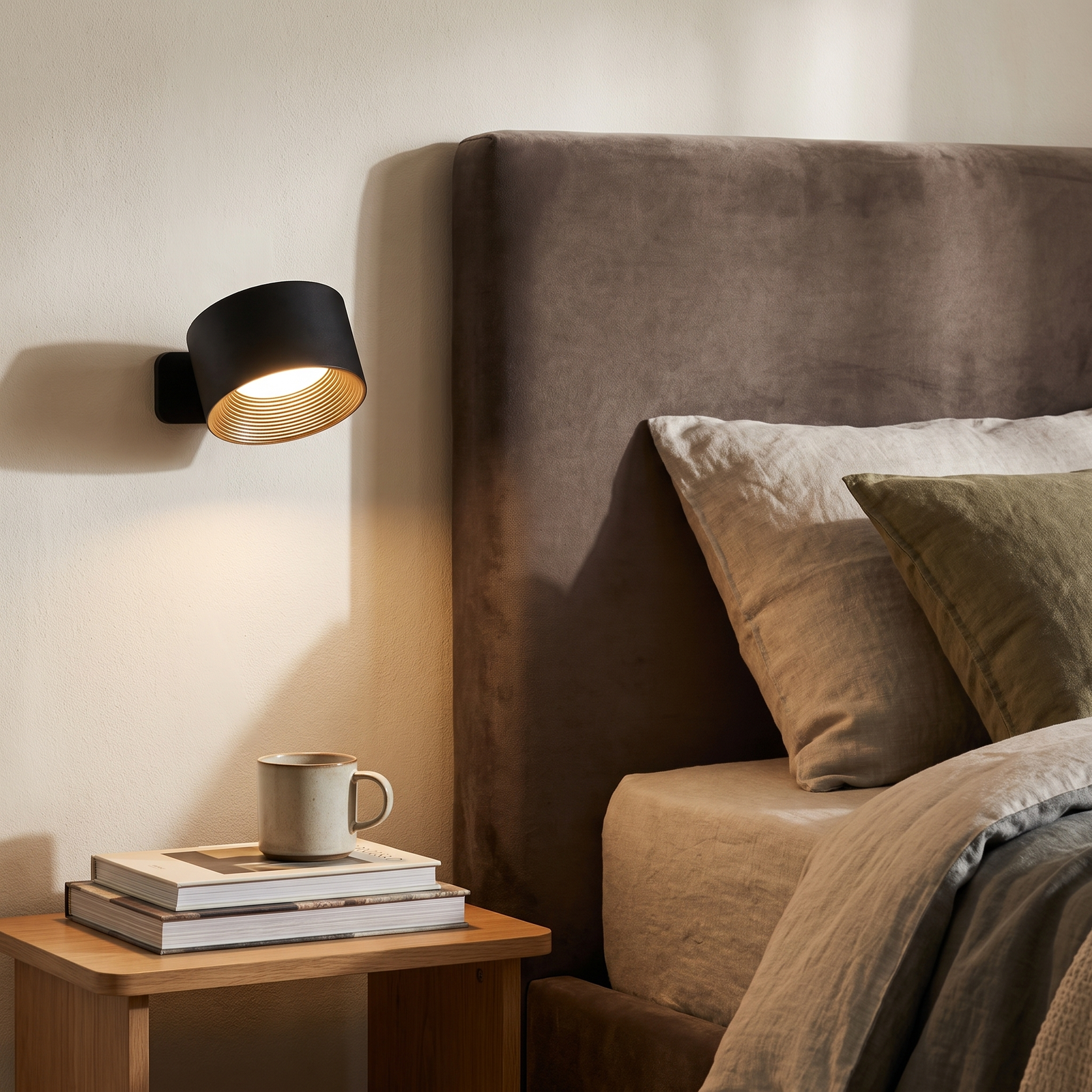 Orbita Rotating Wall Lamp on pure white background