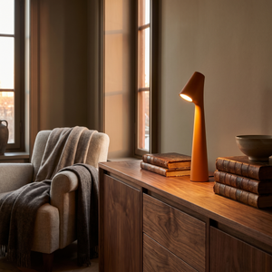 Nyla Nordic Table Lamp - Orange