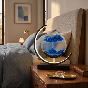 Sable Sand Motion Table Lamp - Blue