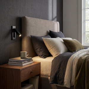 Embra Recessed Bedside Sconce - Matt Black