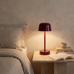 Tilda Mushroom Table Lamp - Gloss Red