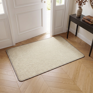 Natural Woven Durable Outdoor Entrance Doormat - White - lifestyle