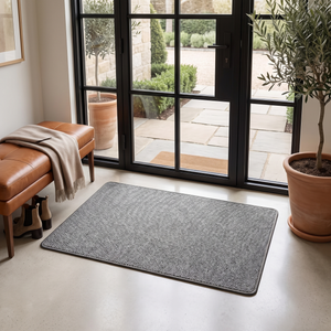 Natural Woven Durable Outdoor Entrance Doormat - Grey - lifestyle