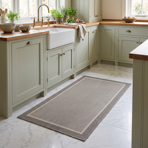 Strata Elegance Anti-Slip Kitchen Mat - Stone Mist - lifestyle