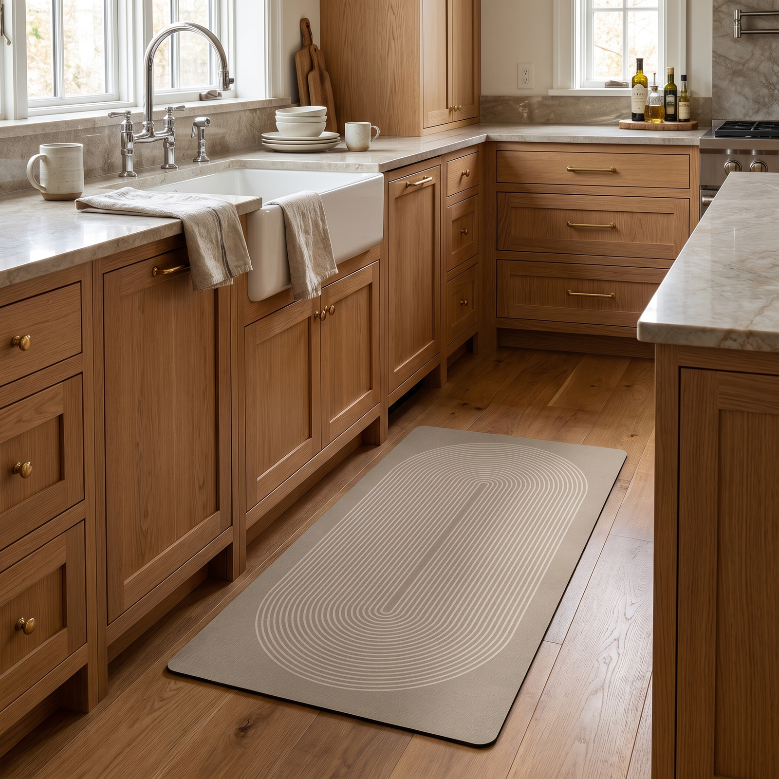 Anti-Fatigue Absorbent Non-Slip Kitchen Mat - Sample 1 - white background v2