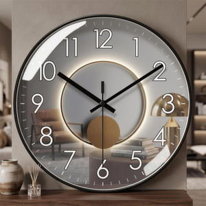 Minimalist Nordic Silent Quartz Wall Clock - detail v2