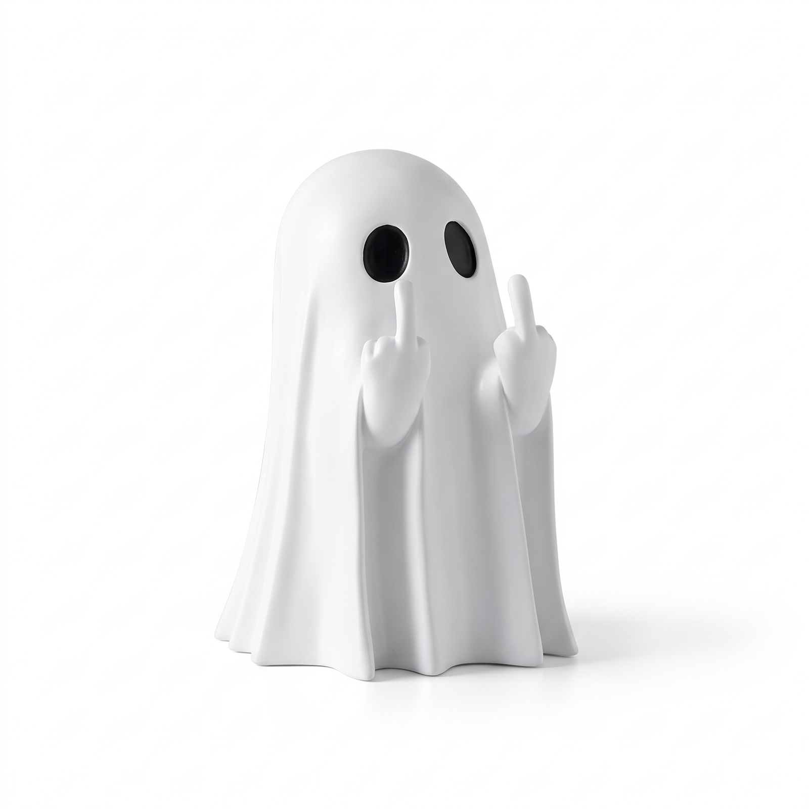 Ghost statue table ornament on a white background