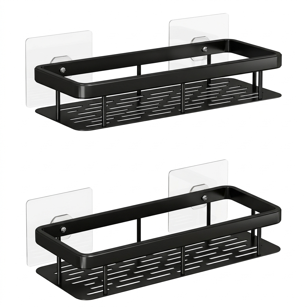 Wall Mounted Shower Caddy Shelf Organizer
