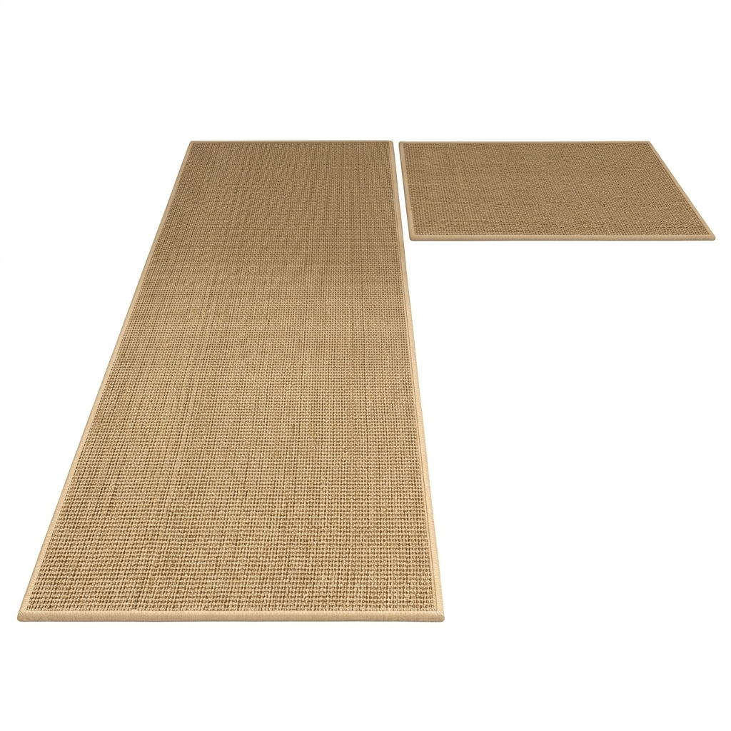 Non Slip Cushioned Kitchen Runner Mat Set of 2