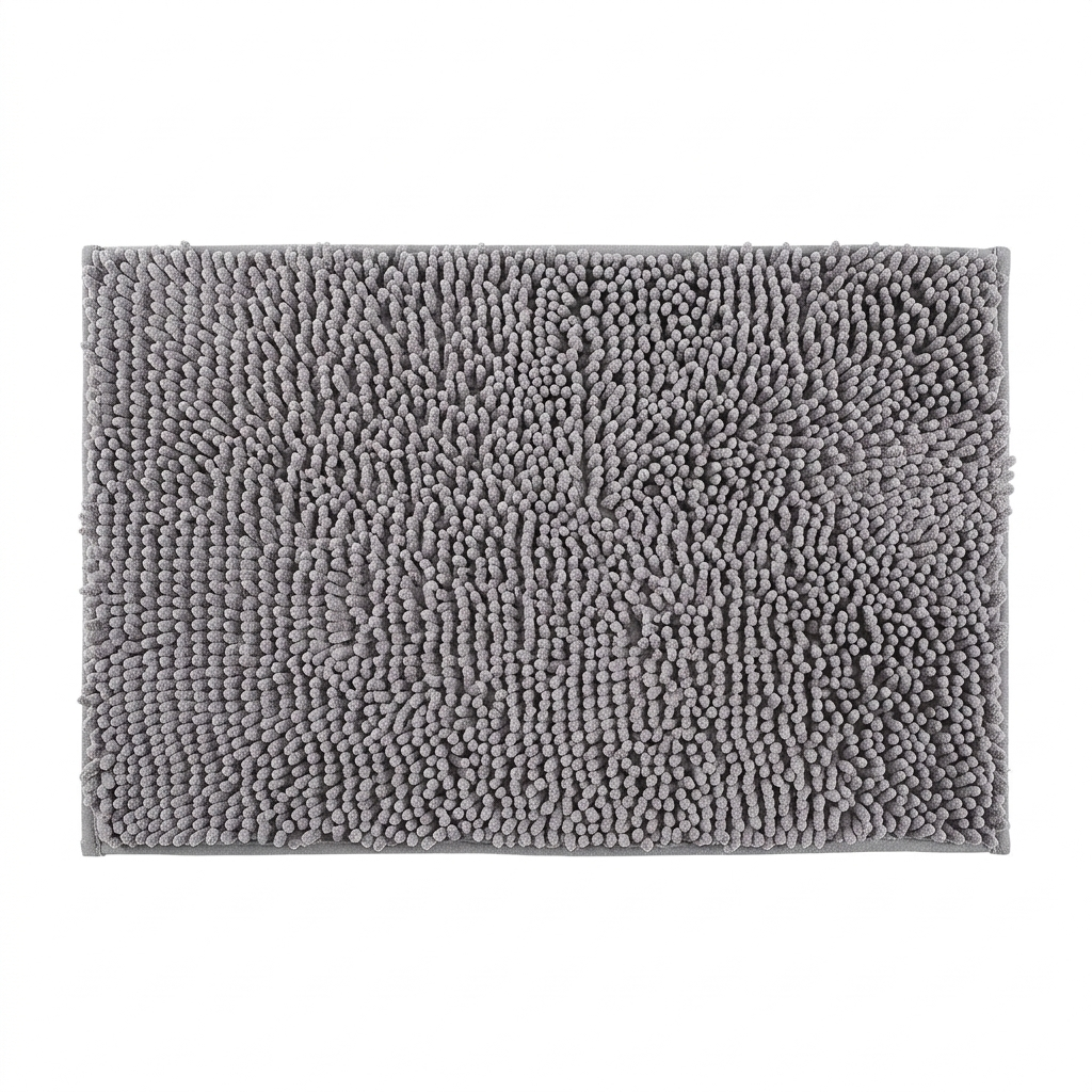 Absorbent Chenille Memory Foam Bath Mat