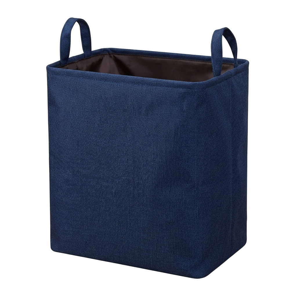 Foldable Letter Print Fabric Laundry Basket