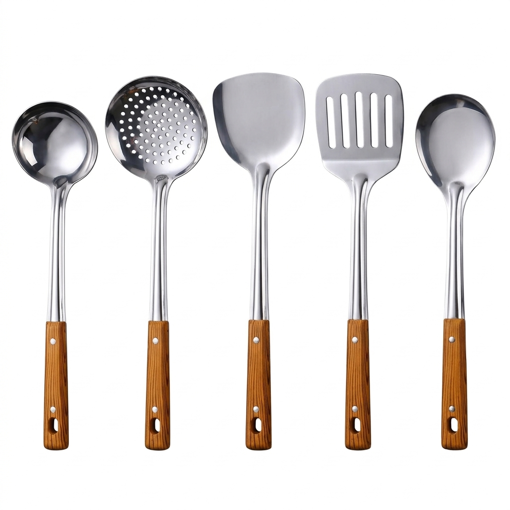Stainless Steel 5 Piece Kitchen Utensil Set
