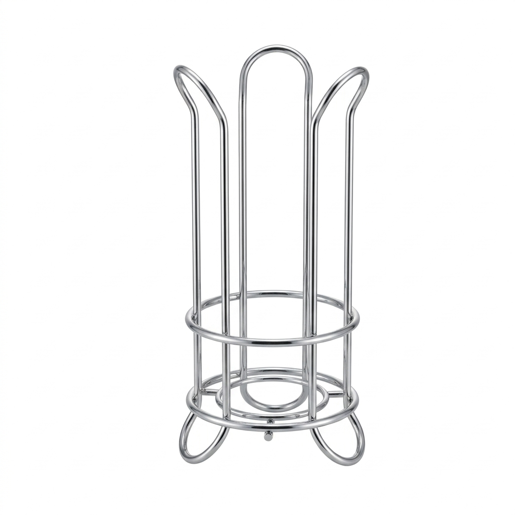 Freestanding Chrome Toilet Roll Stand