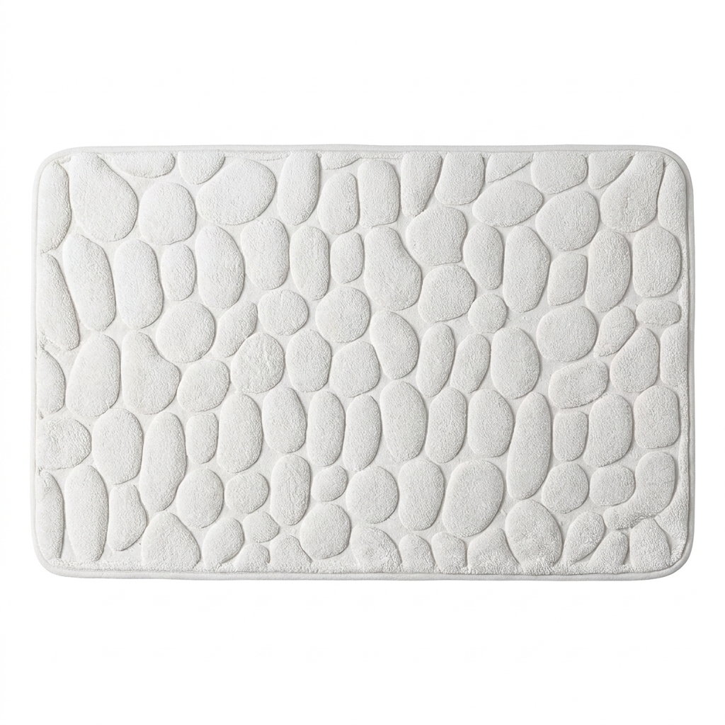 Cobblestone Embossed Absorbent Non Slip Bath Mat