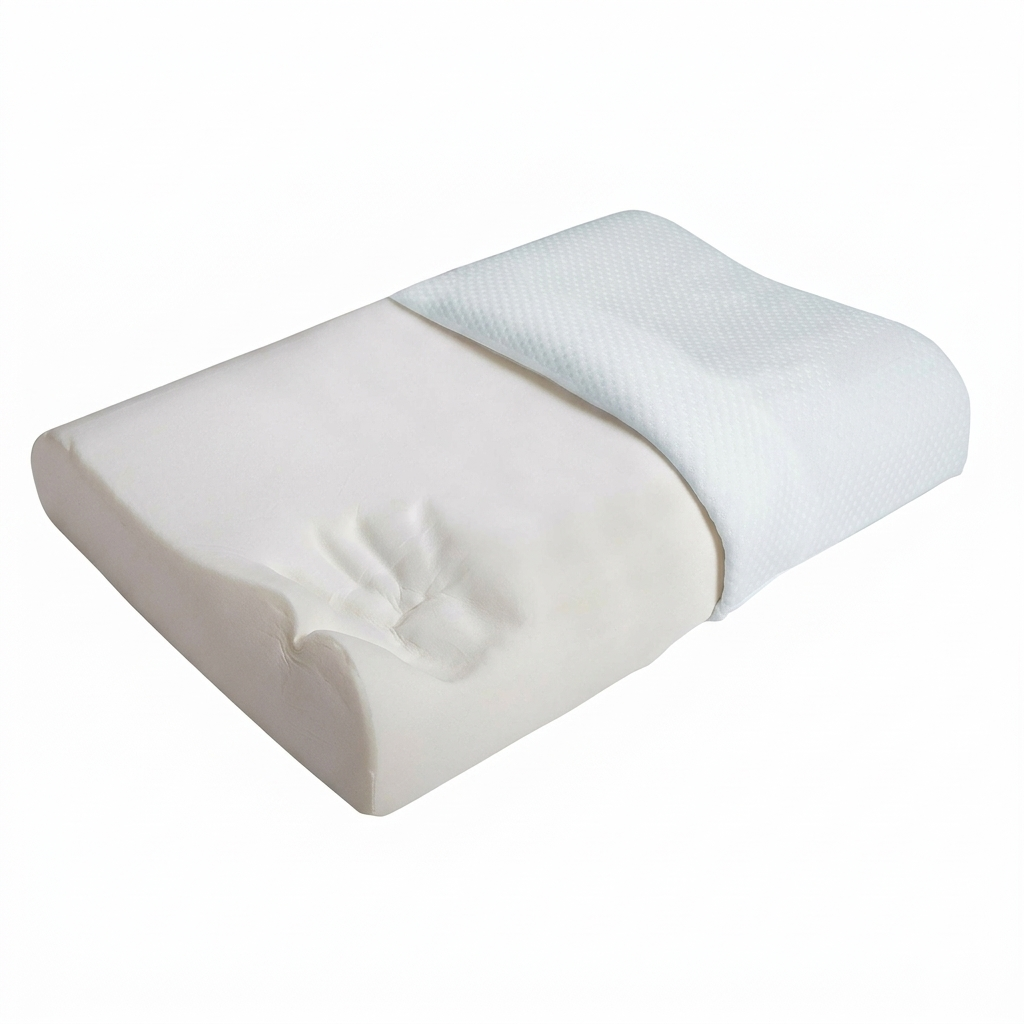 Dual Height Slow Rebound Memory Foam Pillow