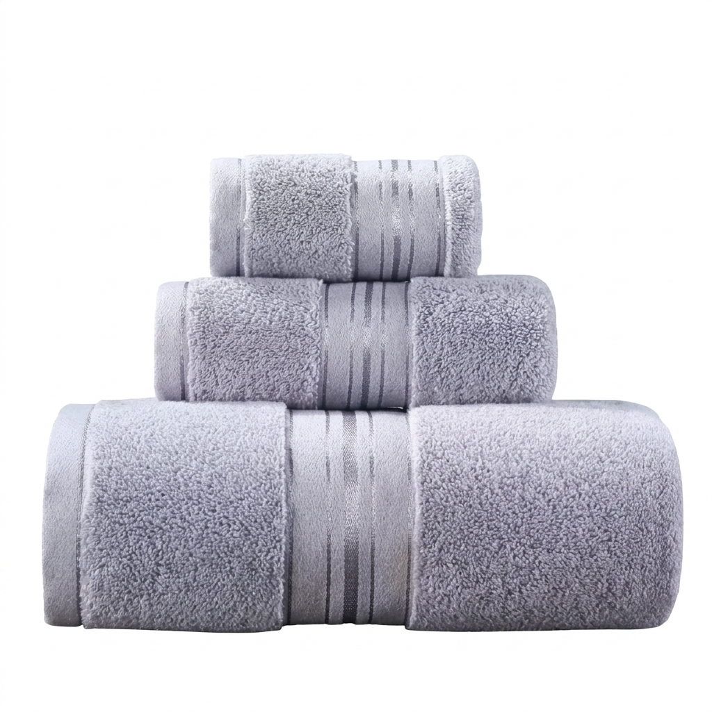 Egyptian Cotton 3 Piece Quick Dry Towel Set