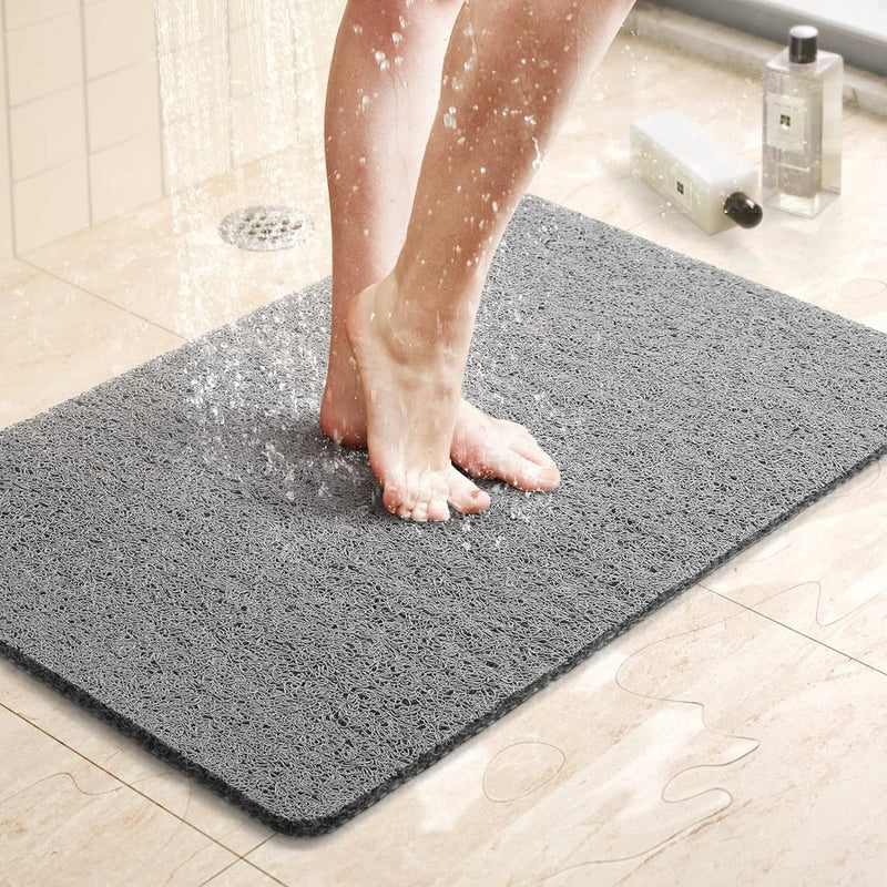 Safe Non-Slip Soft Loofah Shower Mat